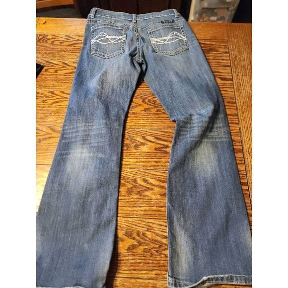 COWGIRL TUFF "Don't Fence Me In" bootcut rodeo horseback riding jeans 28x31 - Picture 5 of 5